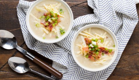 Winter is all about comfort food and nothing quite warms the soul on a chilly day than this deliciously cheesy potato soup.