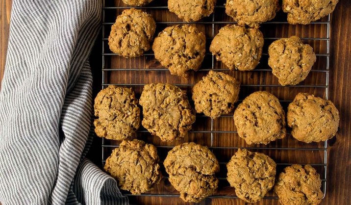 Enjoy a Kerrygold Moment by making these comfy, cosy, Pumpkin Oatmeal Cookies for the family to enjoy with tea and coffee. 