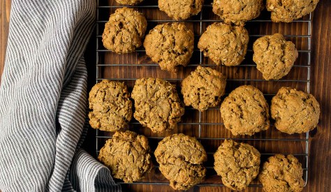 Enjoy a Kerrygold Moment by making these comfy, cosy, Pumpkin Oatmeal Cookies for the family to enjoy with tea and coffee. 